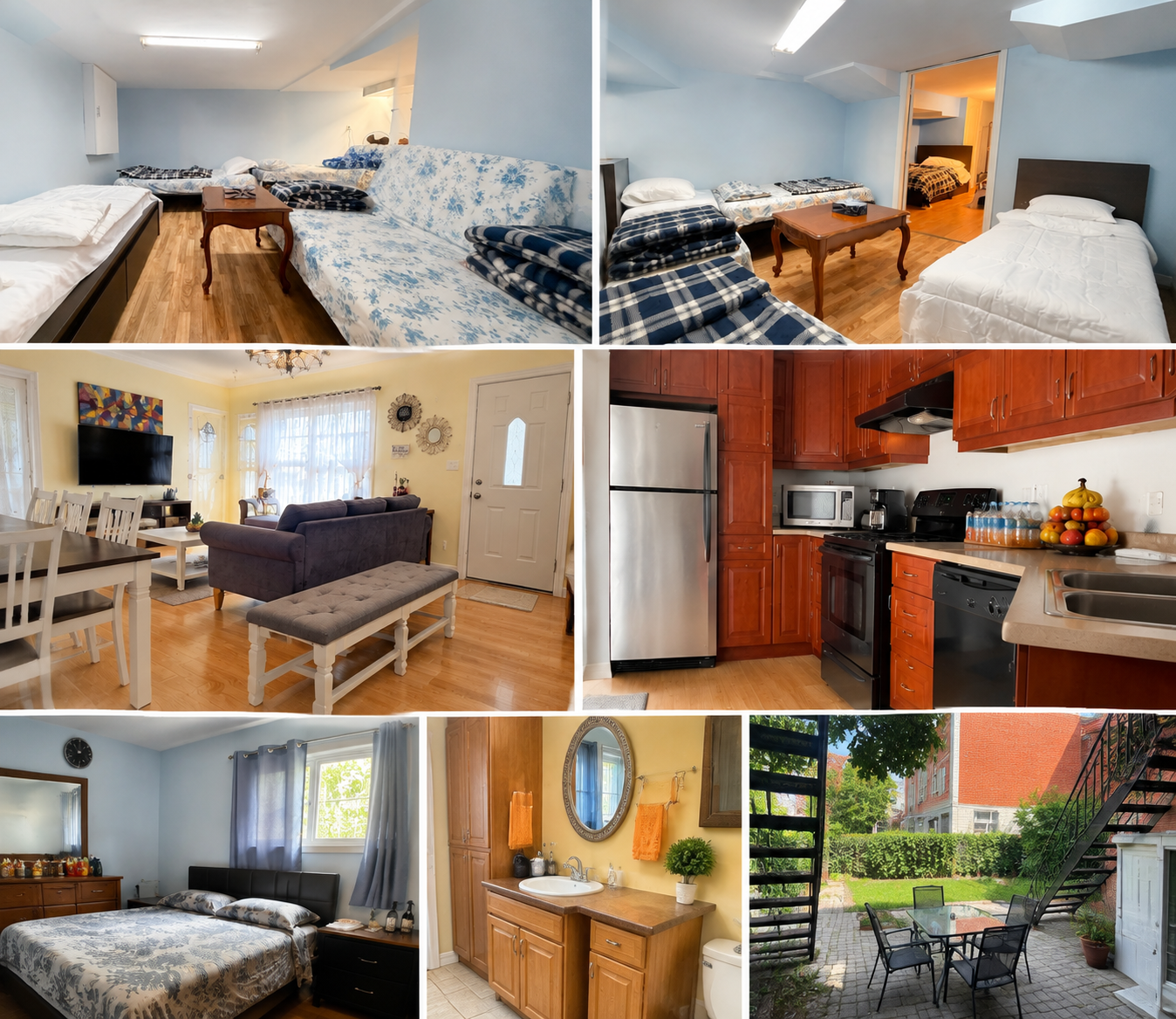 Shared accommodation with bedrooms, kitchen, and lounge area for participants attending SonoRAY ultrasound training courses.