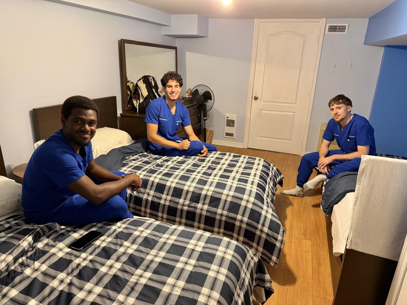 SonoRAY participants staying in shared course accommodation during the ultrasound training program
